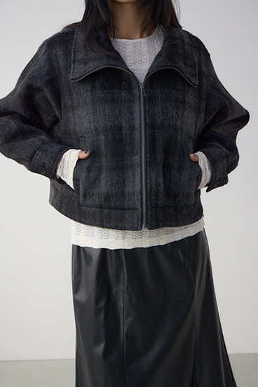 【着丈バリエ】シャギースタンドコート