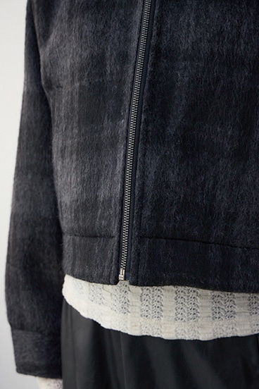 【着丈バリエ】シャギースタンドコート 詳細画像