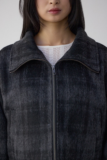 【着丈バリエ】シャギースタンドコート 詳細画像