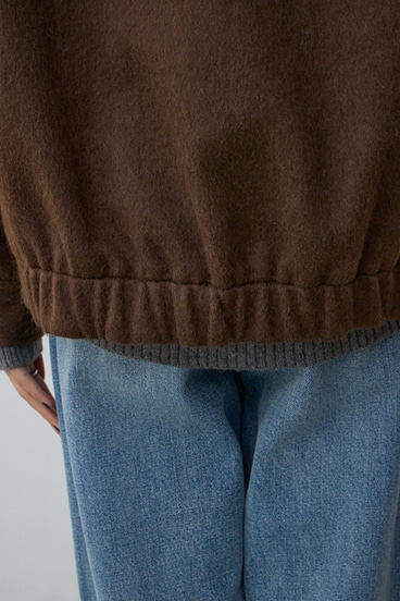 【着丈バリエ】シャギースタンドコート 詳細画像