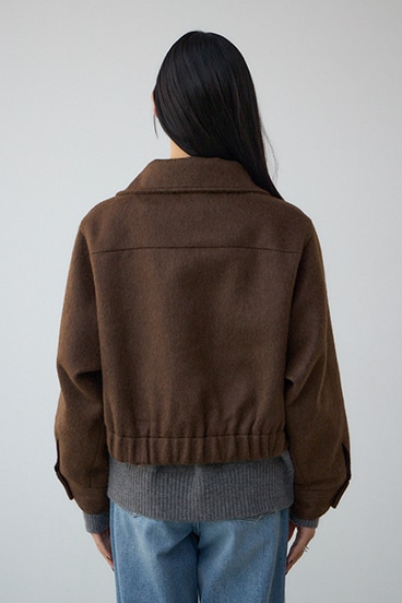 【着丈バリエ】シャギースタンドコート 詳細画像