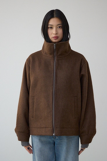 【着丈バリエ】シャギースタンドコート 詳細画像