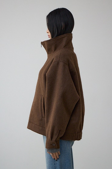 【着丈バリエ】シャギースタンドコート 詳細画像