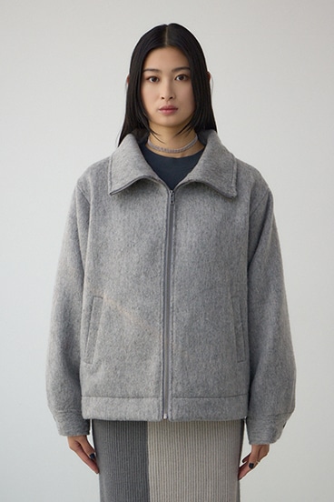 【着丈バリエ】シャギースタンドコート 詳細画像