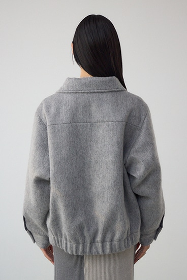 【着丈バリエ】シャギースタンドコート 詳細画像