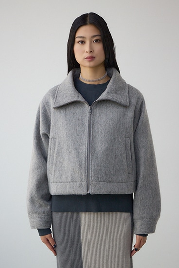 【着丈バリエ】シャギースタンドコート 詳細画像