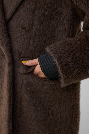 シャギージャケットコート 詳細画像