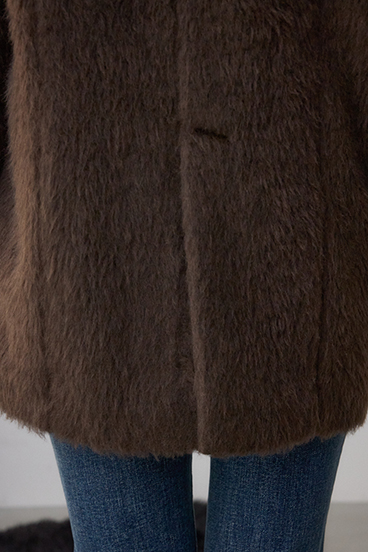 シャギージャケットコート 詳細画像