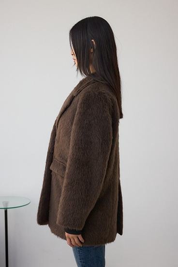 シャギージャケットコート 詳細画像