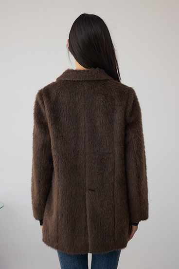 シャギージャケットコート 詳細画像