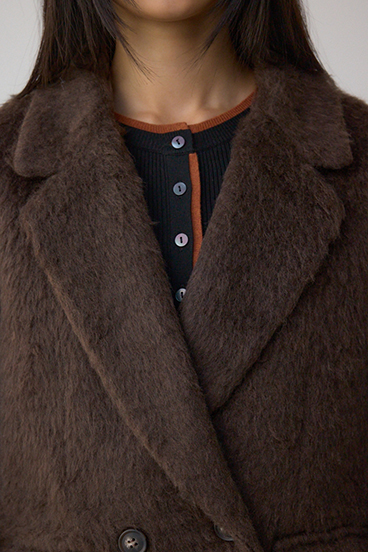 シャギージャケットコート 詳細画像