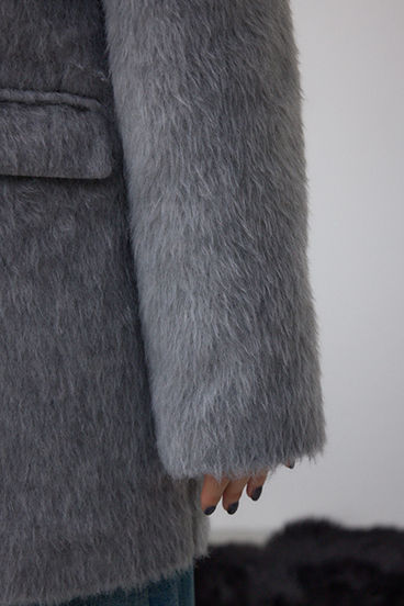 シャギージャケットコート 詳細画像