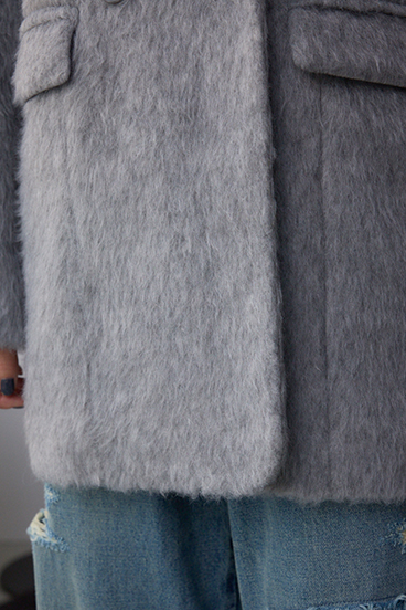 シャギージャケットコート 詳細画像