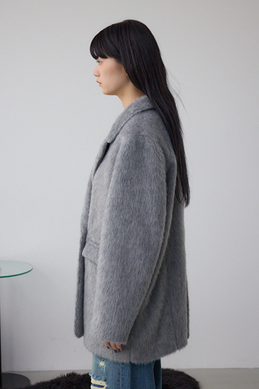 シャギージャケットコート 詳細画像