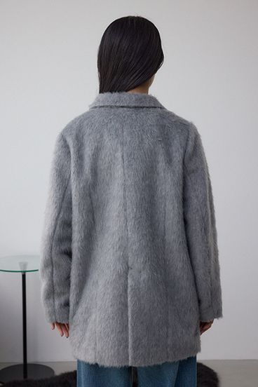 シャギージャケットコート 詳細画像