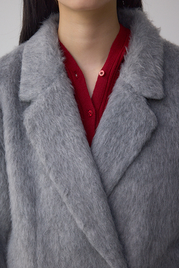 シャギージャケットコート 詳細画像