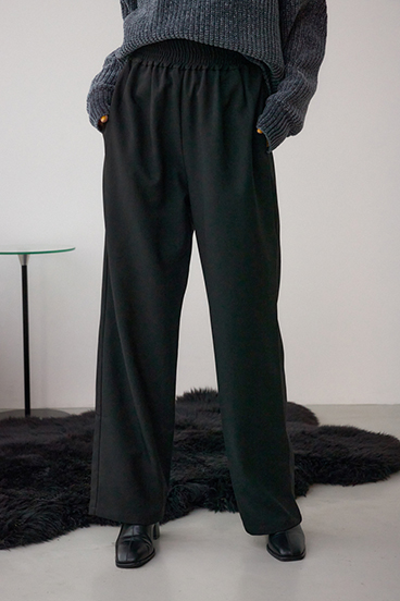 ワイドベルトツイルイージーパンツ