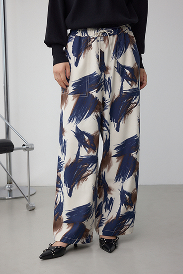 パッチポケットウエストイージーパンツ