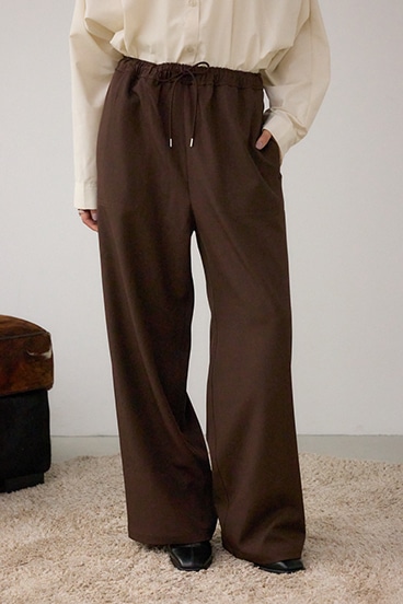 パッチポケットウエストイージーパンツ