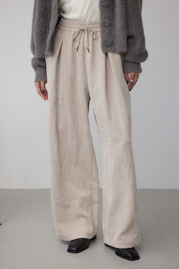 コーデュロイイージーワイドパンツ