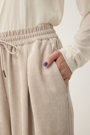 コーデュロイイージーワイドパンツ 詳細画像