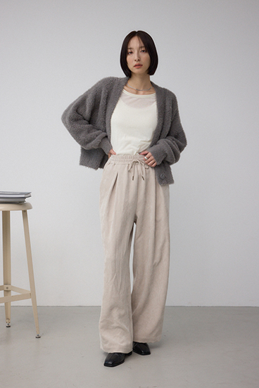コーデュロイイージーワイドパンツ 詳細画像