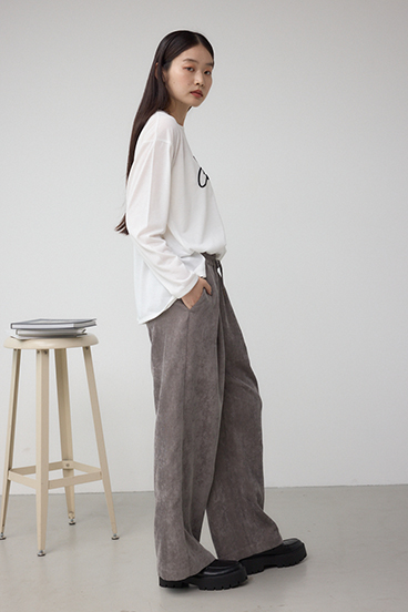 コーデュロイイージーワイドパンツ 詳細画像