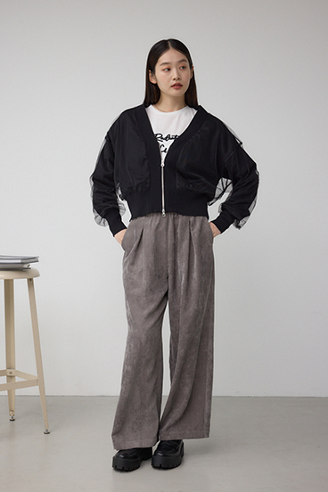 コーデュロイイージーワイドパンツ 詳細画像