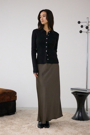 VENUSナローサテンスカート 詳細画像