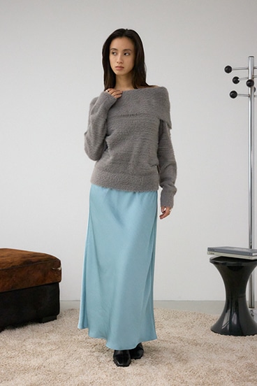 VENUSナローサテンスカート 詳細画像