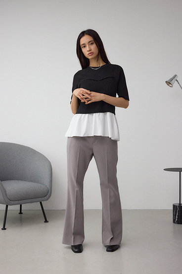 【堀田茜さん着用アイテム】VENUSフレアパンツ 詳細画像