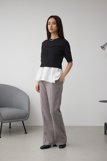 【堀田茜さん着用アイテム】VENUSフレアパンツ 詳細画像