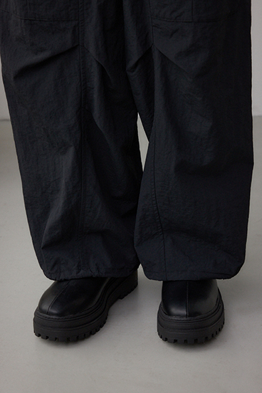 裾ドロストナイロンカーゴポケットパンツ 詳細画像