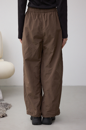 裾ドロストナイロンカーゴポケットパンツ 詳細画像