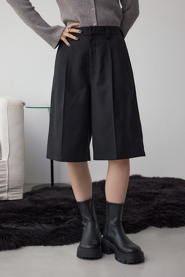 ウールライクハーフパンツ