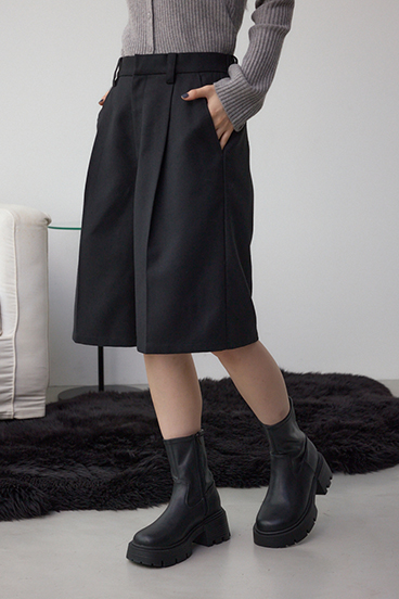 ウールライクハーフパンツ