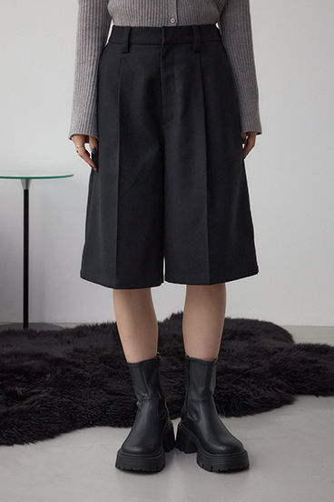 ウールライクハーフパンツ 詳細画像
