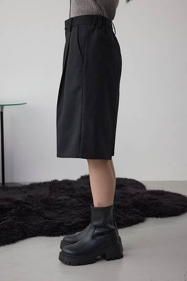 ウールライクハーフパンツ 詳細画像