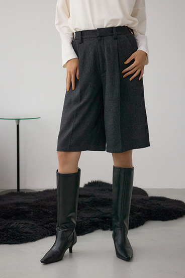 ウールライクハーフパンツ