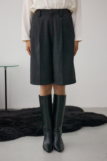 ウールライクハーフパンツ 詳細画像