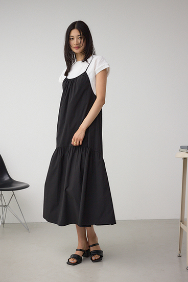 インナーSETフロントギャザーキャミワンピース 詳細画像