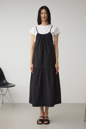 インナーSETフロントギャザーキャミワンピース 詳細画像