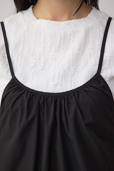 インナーSETフロントギャザーキャミワンピース 詳細画像