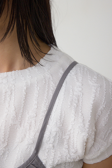 インナーSETフロントギャザーキャミワンピース 詳細画像