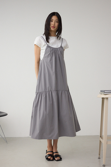 インナーSETフロントギャザーキャミワンピース 詳細画像