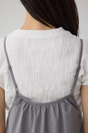 インナーSETフロントギャザーキャミワンピース 詳細画像