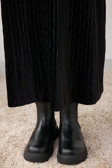 プリーツベロアキャミワンピース 詳細画像