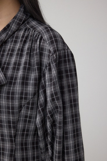 チェックボウタイワンピース 詳細画像