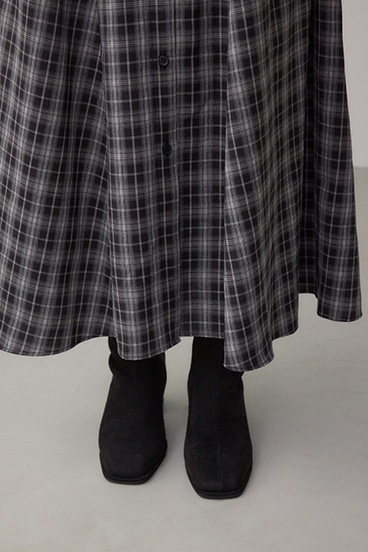 チェックボウタイワンピース 詳細画像