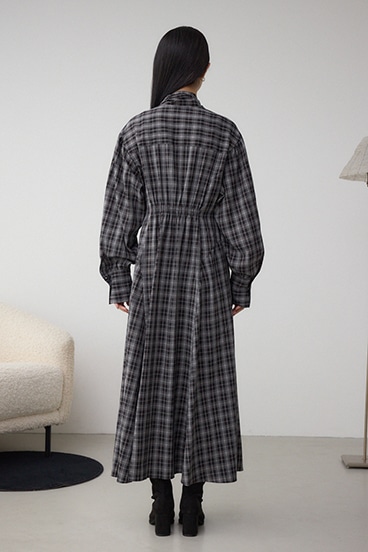 チェックボウタイワンピース 詳細画像